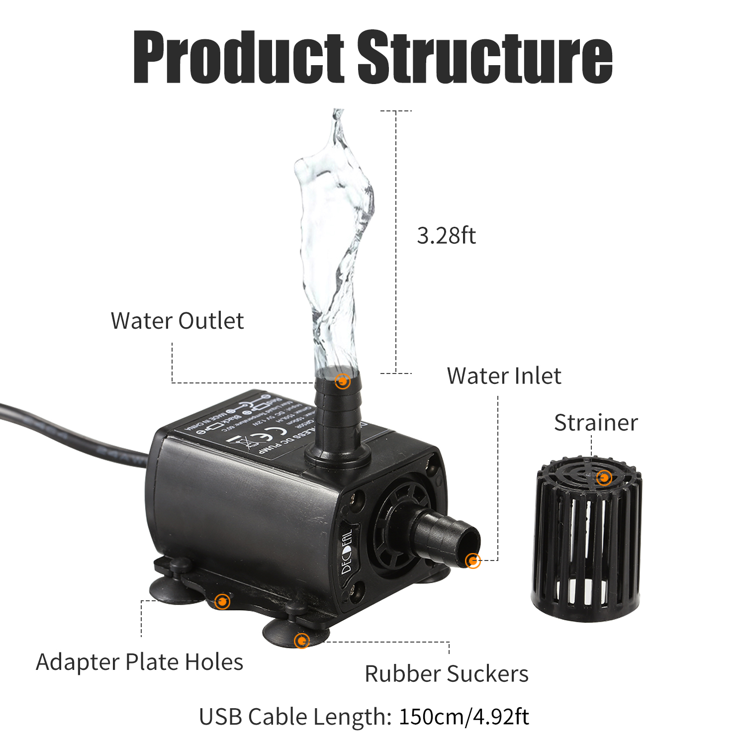 DECDEAL-Micro pompe à eau et à - Water Pump Submersible Mini avis et prix